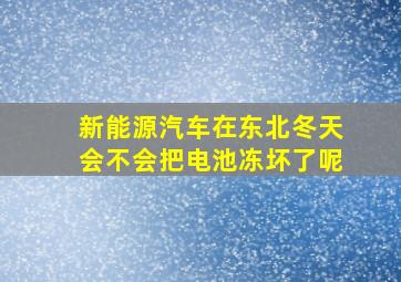 新能源汽车在东北冬天会不会把电池冻坏了呢