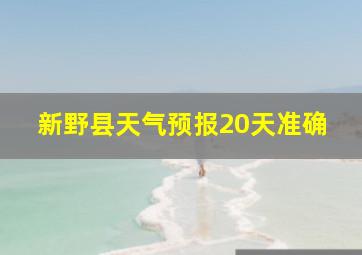 新野县天气预报20天准确