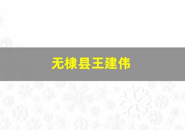 无棣县王建伟