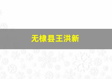 无棣县王洪新