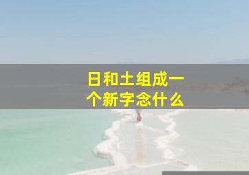 日和土组成一个新字念什么