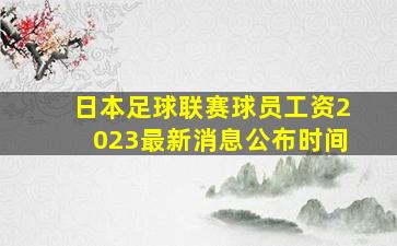 日本足球联赛球员工资2023最新消息公布时间