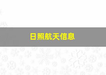 日照航天信息