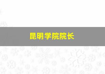 昆明学院院长