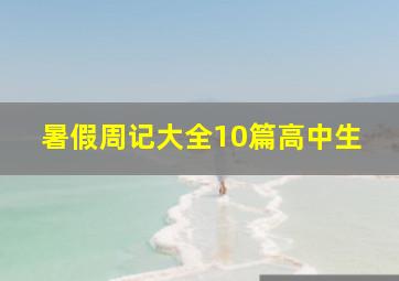 暑假周记大全10篇高中生