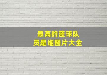 最高的篮球队员是谁图片大全