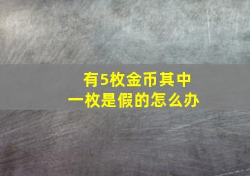 有5枚金币其中一枚是假的怎么办