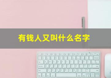 有钱人又叫什么名字