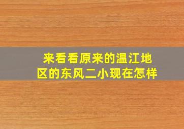 来看看原来的温江地区的东风二小现在怎样