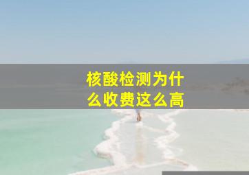 核酸检测为什么收费这么高