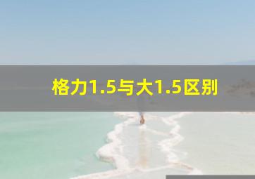 格力1.5与大1.5区别