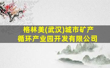 格林美(武汉)城市矿产循环产业园开发有限公司