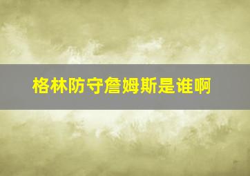 格林防守詹姆斯是谁啊