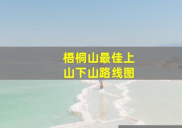 梧桐山最佳上山下山路线图