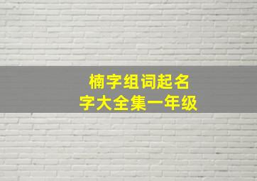 楠字组词起名字大全集一年级