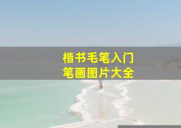 楷书毛笔入门笔画图片大全