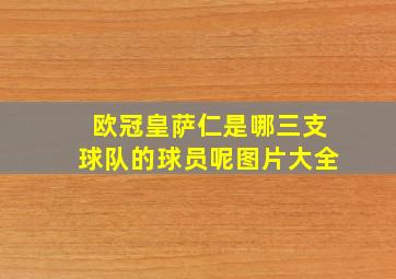 欧冠皇萨仁是哪三支球队的球员呢图片大全