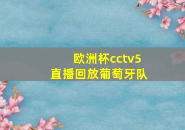 欧洲杯cctv5直播回放葡萄牙队