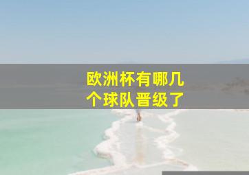 欧洲杯有哪几个球队晋级了