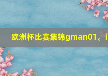 欧洲杯比赛集锦gman01。in