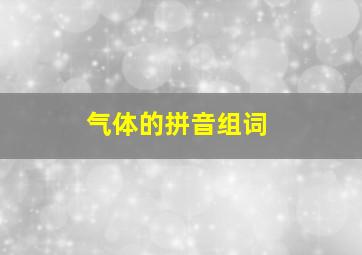 气体的拼音组词