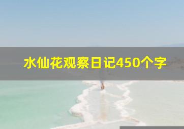 水仙花观察日记450个字