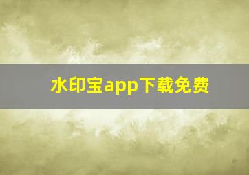 水印宝app下载免费