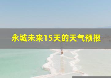 永城未来15天的天气预报