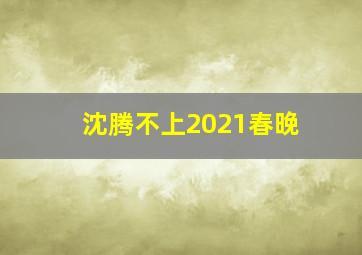 沈腾不上2021春晚