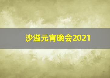 沙溢元宵晚会2021