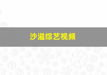 沙溢综艺视频