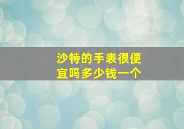 沙特的手表很便宜吗多少钱一个