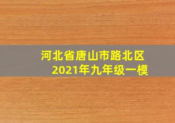 河北省唐山市路北区2021年九年级一模