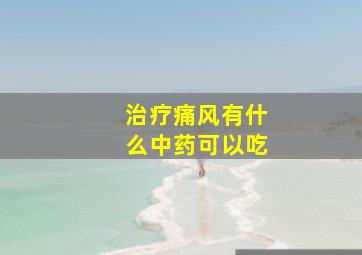 治疗痛风有什么中药可以吃