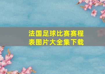 法国足球比赛赛程表图片大全集下载