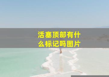 活塞顶部有什么标记吗图片