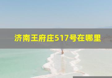 济南王府庄517号在哪里