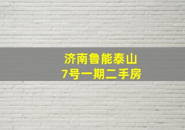 济南鲁能泰山7号一期二手房