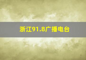 浙江91.8广播电台