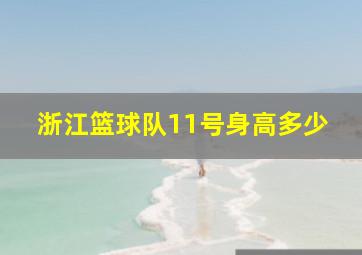 浙江篮球队11号身高多少