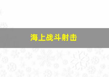 海上战斗射击