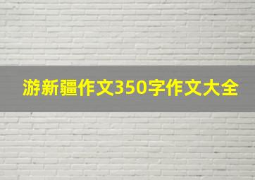 游新疆作文350字作文大全