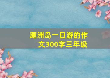 湄洲岛一日游的作文300字三年级