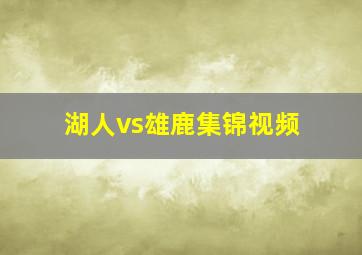 湖人vs雄鹿集锦视频