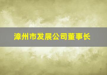 漳州市发展公司董事长