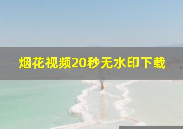 烟花视频20秒无水印下载