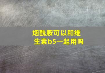 烟酰胺可以和维生素b5一起用吗