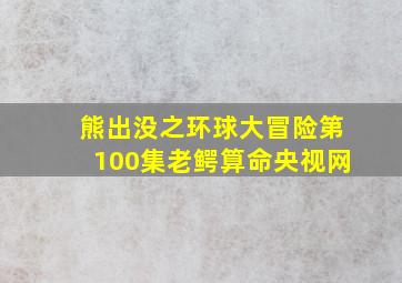 熊出没之环球大冒险第100集老鳄算命央视网