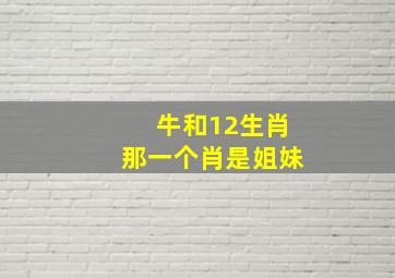 牛和12生肖那一个肖是姐妹