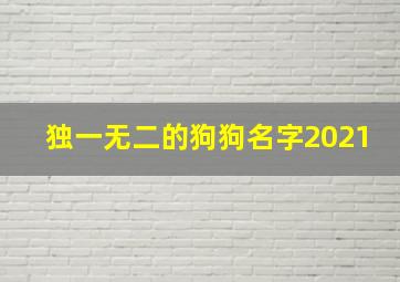 独一无二的狗狗名字2021